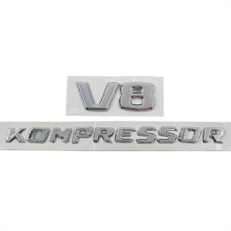 1pc Stiker Emblem / Badge Tulisan Comsor V8 Bahan Abs Untuk Dekorasi Mobil Mercedes Benz V8