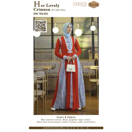 Almari Tuneeca AT-0921003 Pretiest Elegance Almari Diskon Sale Promo Gamis Long Dress