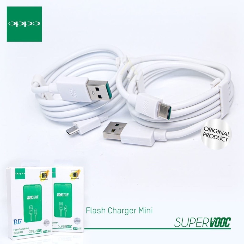 Kabel Data Oppo Original Vooc Flash 3.0 R17 R15