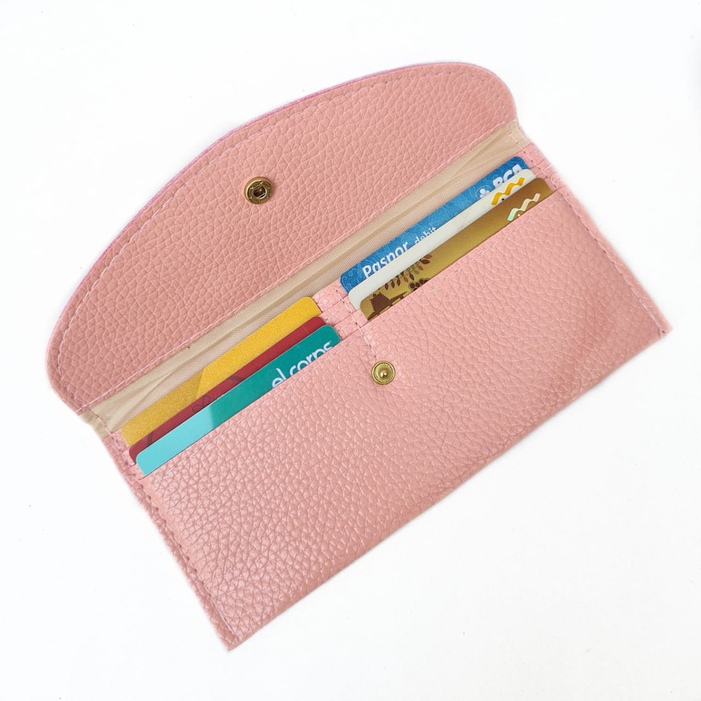 DW12 Dompet Wanita Simpel Tipis Murah Uang Kertas