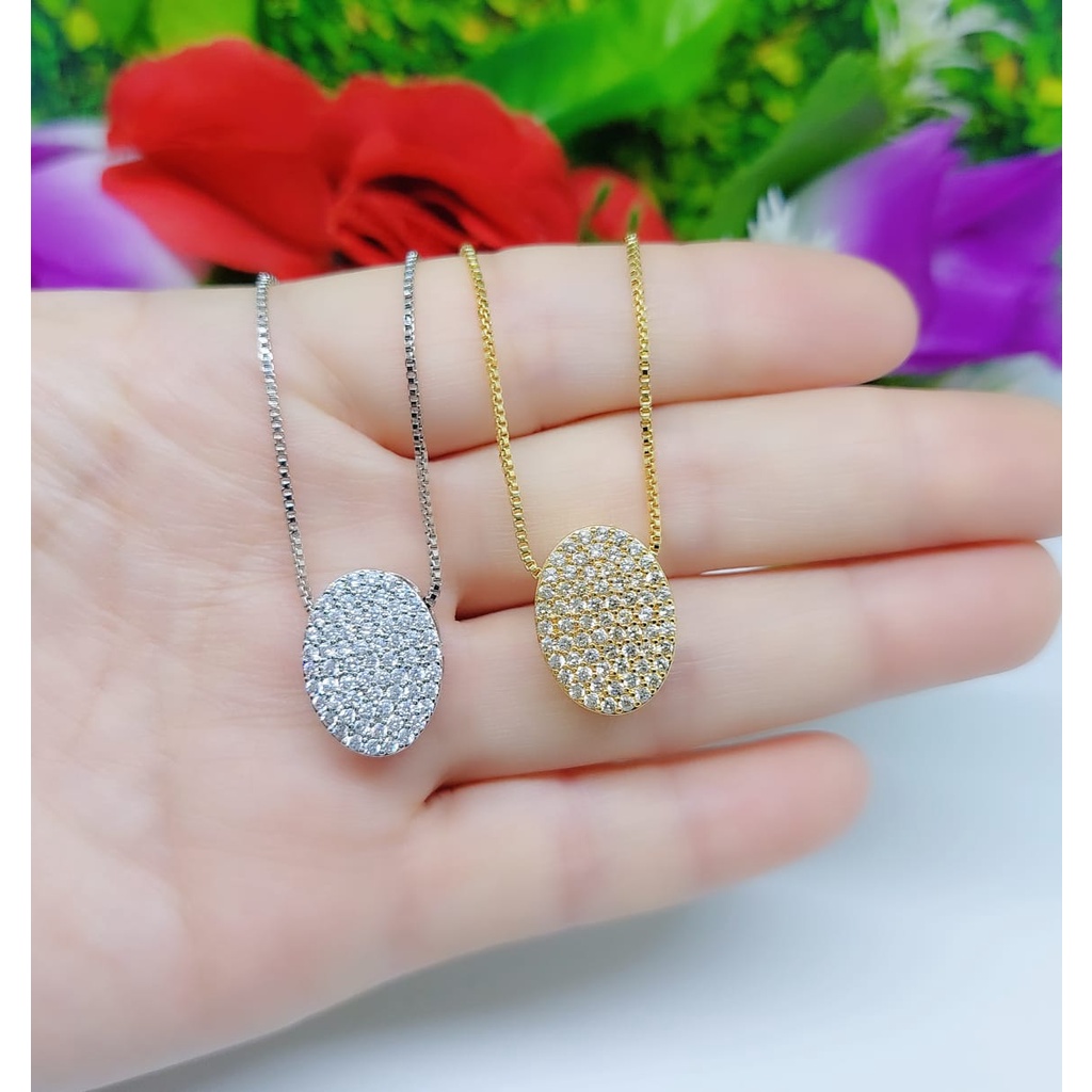 Kalung permata lapis emas perhiasan xuping jewelry 0069-0072