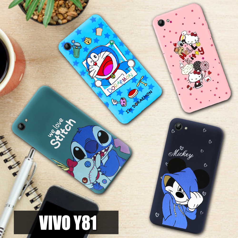 Softcase Case 3D Karakter Lucu For Vivo Y81 Case Pelindung Camera Kesing Hp Vivo Y81 Plus Lucu Casin