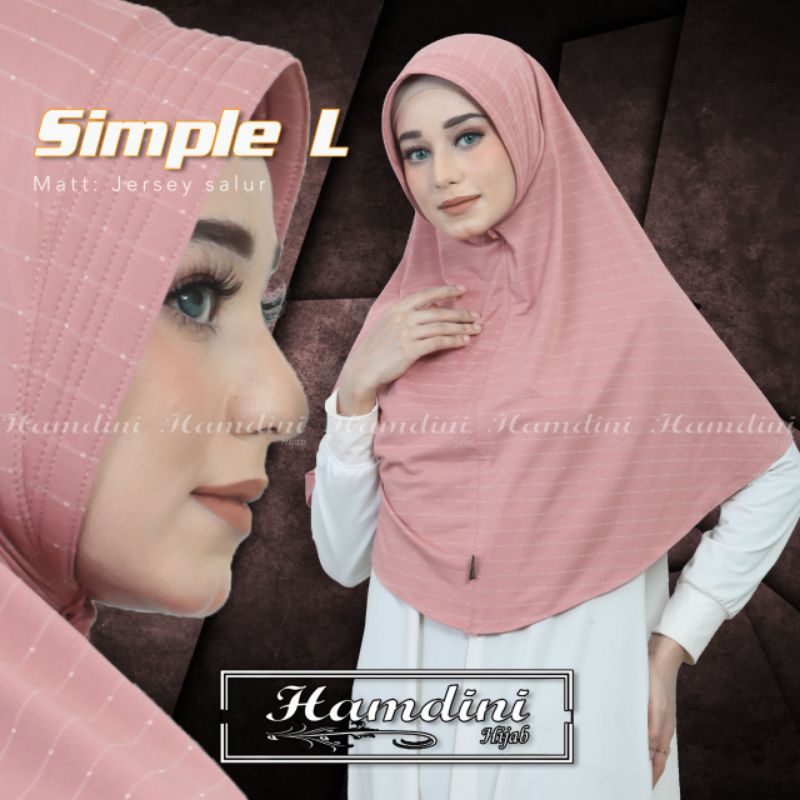 Jilbab Khimar Maryam Simple L Salur Kode 023 Ori Hamdini-1