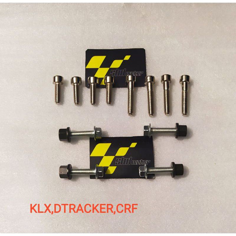 baut baud komplit body motor KLX, CRF dan DTRAKER satu motor