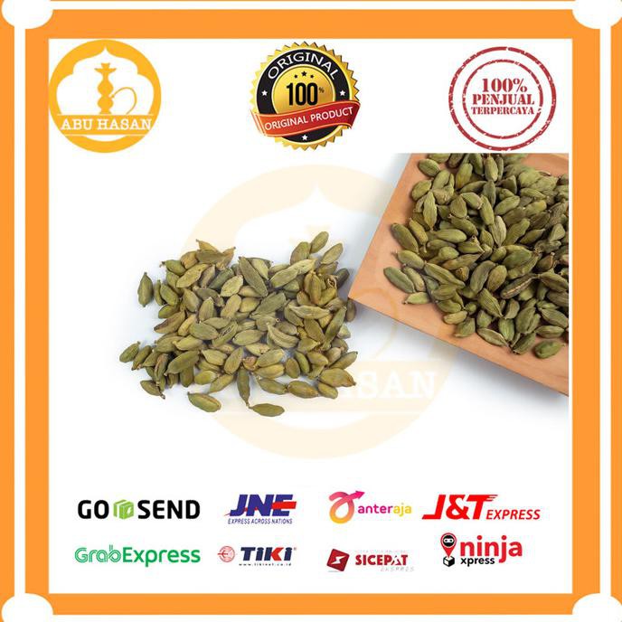 

Kapulaga Hijau Premium Saudi 100Gr / Kapolaga/ Kapol/ Green Cardamom - 100 Gr