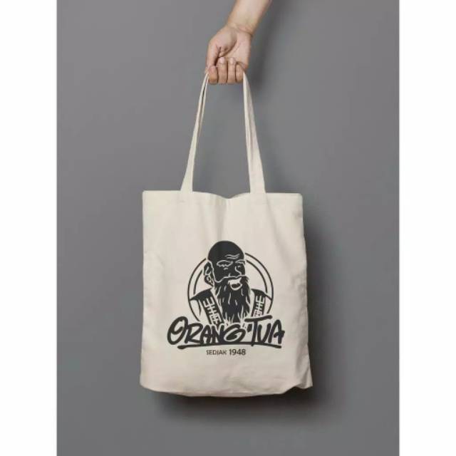 Orang Tua - Tote Bag Resleting Tas Totebag Wanita