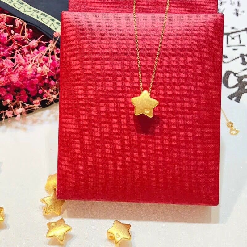 [Ready Stock]Fashion Gold Plated XINGX Pendant Cute Necklace