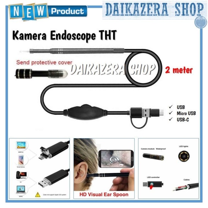 Kamera Endoscope HD Visual USB Earpick / Kamera THT 720P