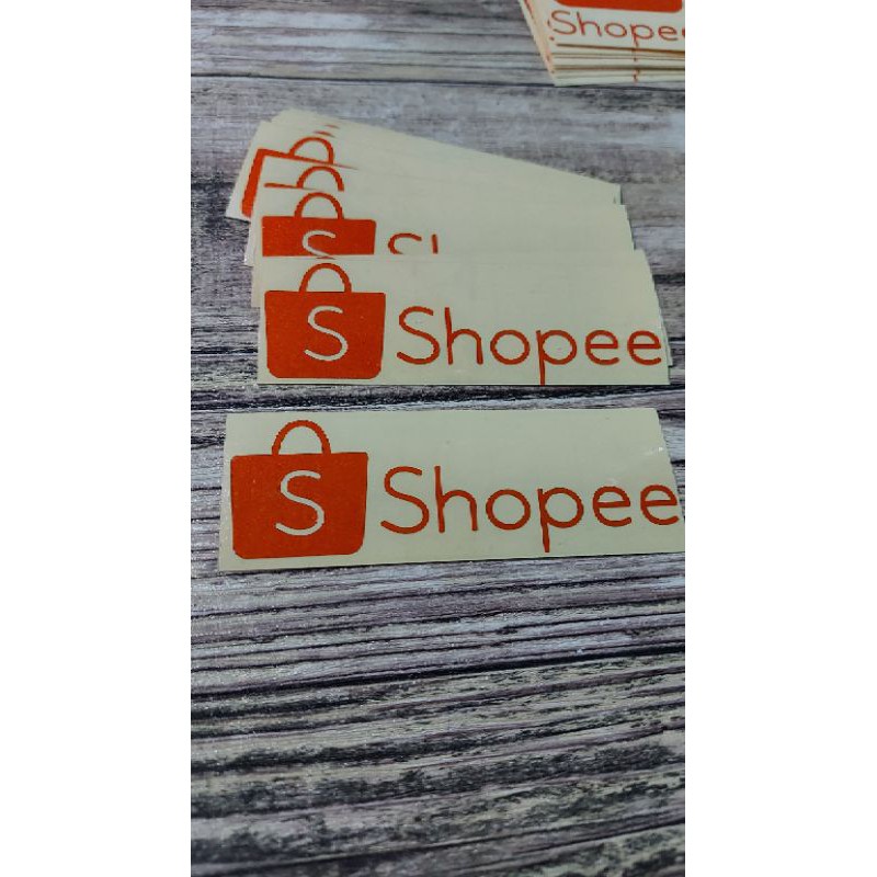 STICKER LOGO SHOPEE CUTTING