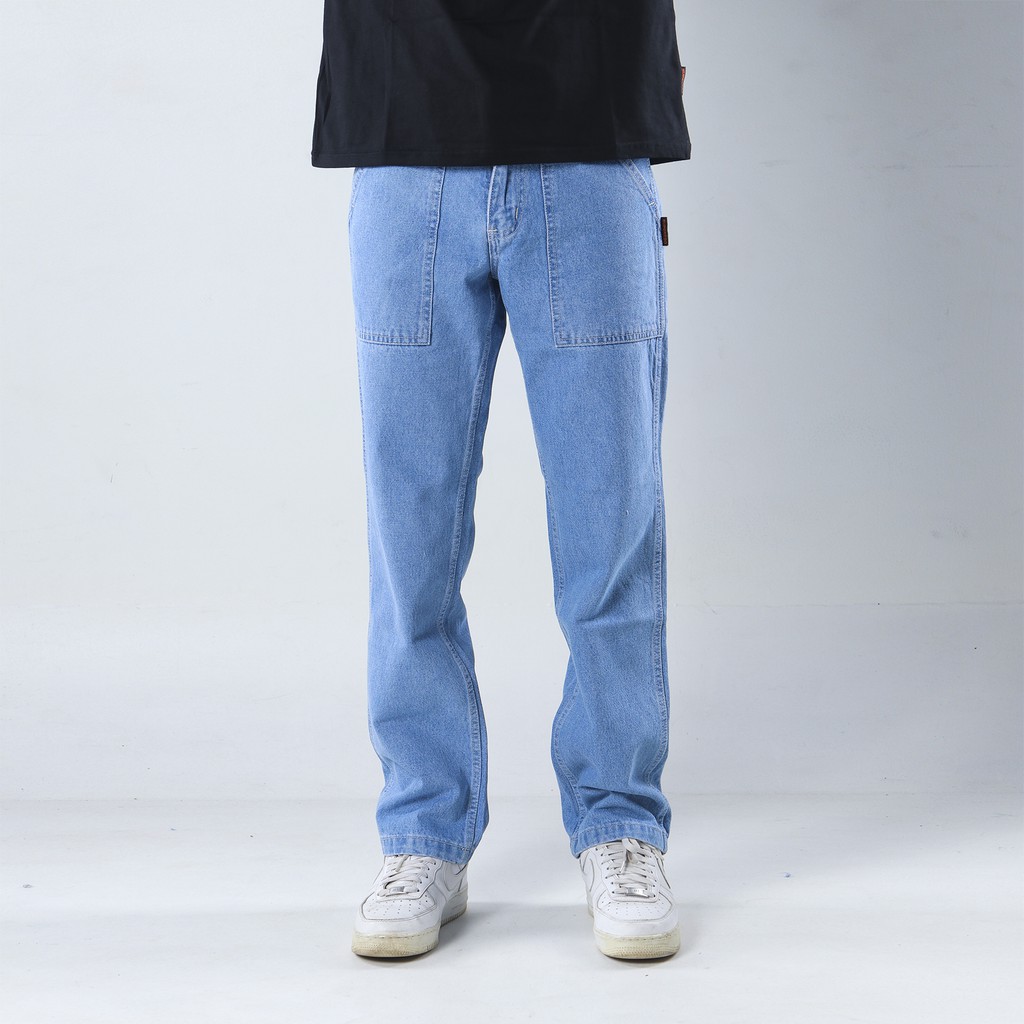 Superego Celana  Fatigue Pants Jeans Denim  Pria Washed 