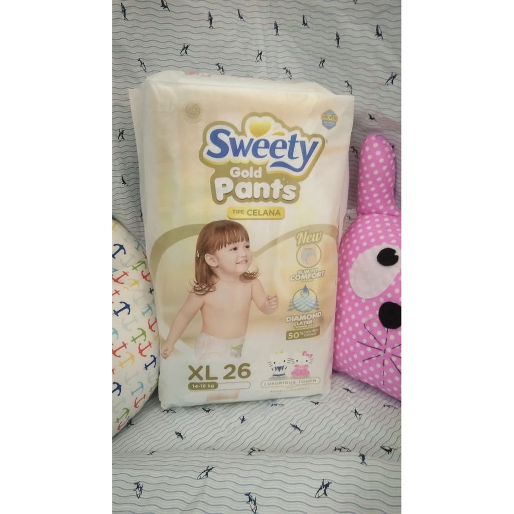 SWEETY PANTS GOLD XL26 - HTA SUSU / PAMPERS / DIAPERS
