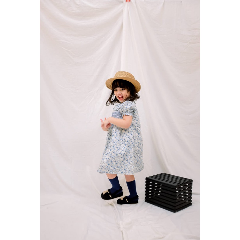 KIDDIEPODS - Noia Smocked Dress / Dress anak perempuan / Terusan Anak perempuan 1-10 tahun