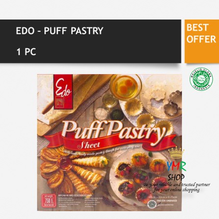 Puff Pastry Edo Kulit Sheet Zuppa Soup Adonan Roti Frozen Beku Instan Instant