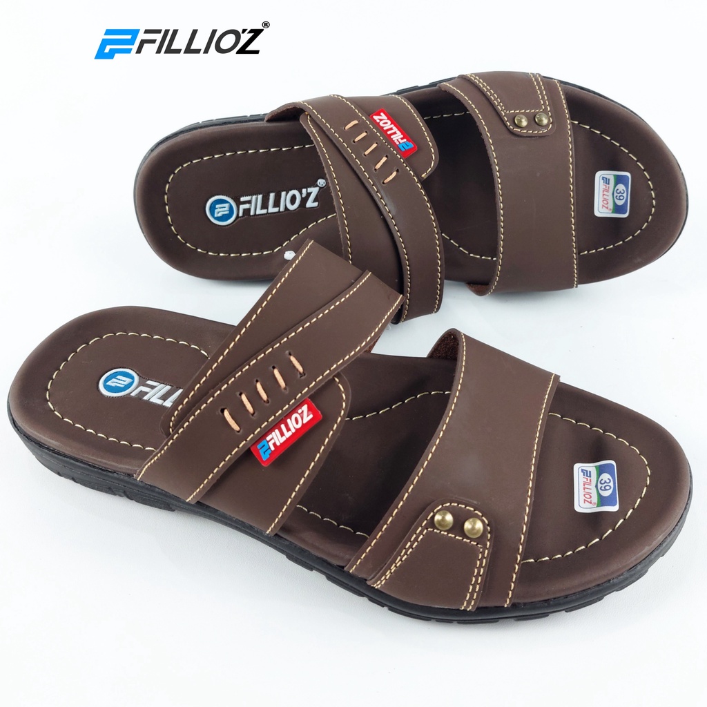 Fillioz Michael Sendal Cowok / Sandal Pria Casual Original Kulit Tahan Air Terbaru