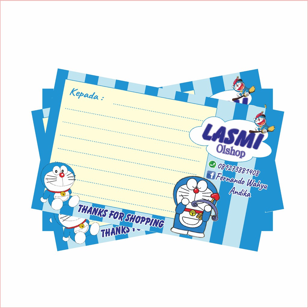 

Stiker Label Pengiriman Online Shop Doraemon