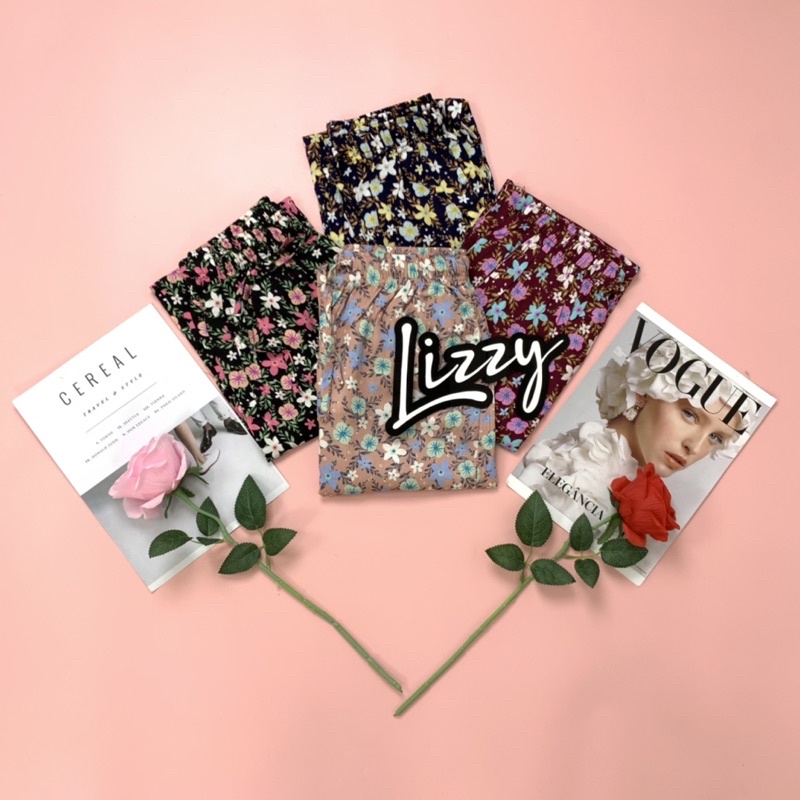 Lizzy - LOOSE PANTS FLOWER RAYON PREMIUM