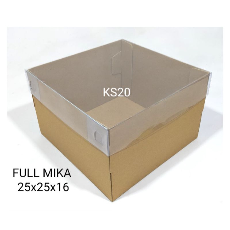 

FULL MIKA 25x25x16 utk HAMPERS/TART/CAKE/GIFT