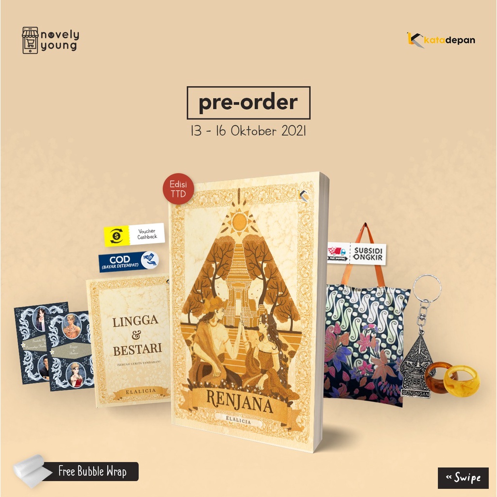 Novel Renjana - El Alicia - Kata Depan - Gratis Biaya Packing