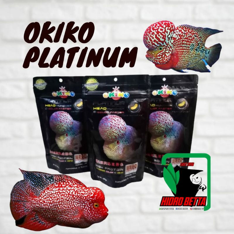 Okiko Platinum Head Huncher size S, M, L, XL - Pakan Ikan Louhan