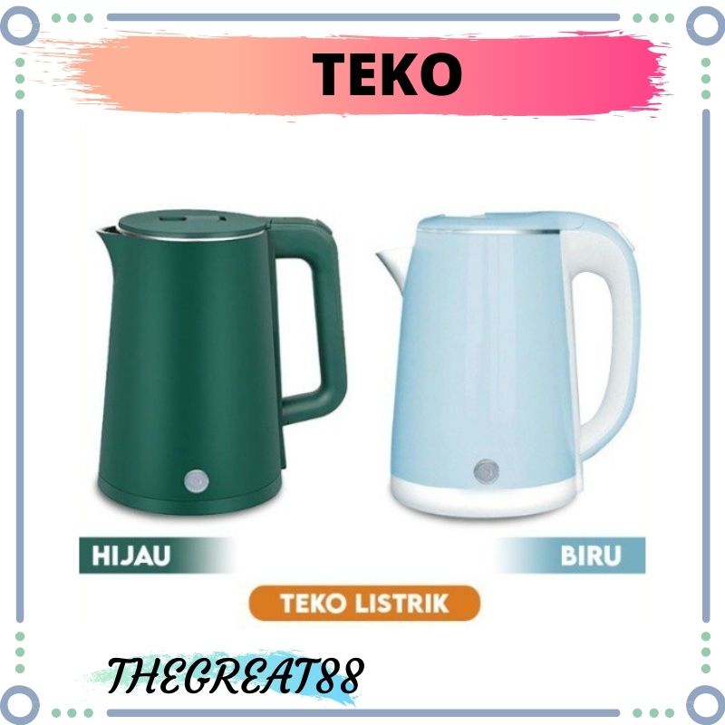 BISA COD Teko Listrik Pemanas Air Electric Kettle DSH-2 TAHAN LAMA Boiling Water 2.5 L AWET BISA COD thegreat88