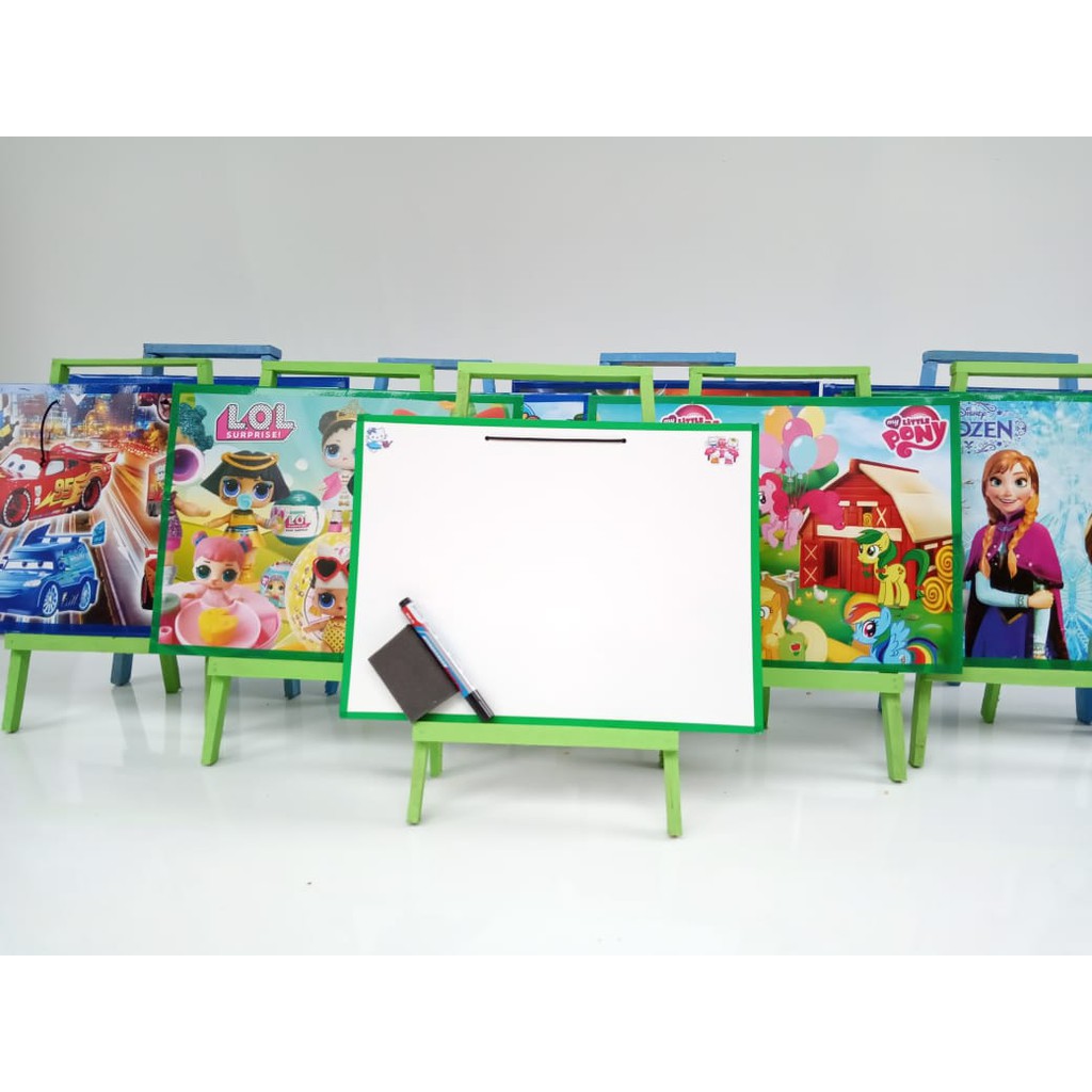 

Papan tulis dengan penyangga White board karakter anak Papan tulis dengan penyangga kayu