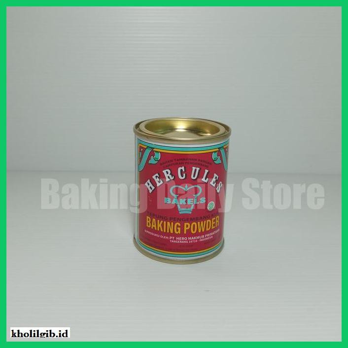 

Redwop-Gnikab- Hercules Baking Powder / Baking Powder Double Acting / Bpda 110 Gram -Hallall.