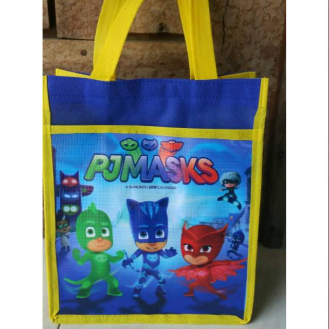 

TAS KARTUN KARAKTER KARTUN GAMBAR PJ MASK | TAS TENTENG KANTONG UNTUK BINGKISAN ACARA ULTAH | K45