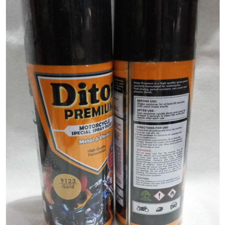 Pilok Pilox Cat Semprot DITON Premium 9123 Gold / Emas (400cc / 400ml)