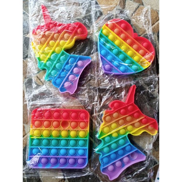 pop it murah rainbow toys fidget