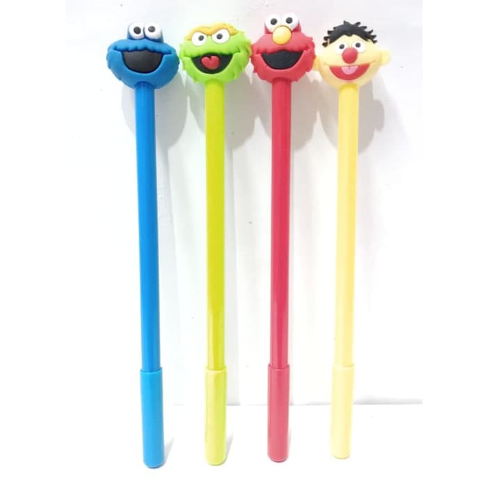 

Pulpen Bolpen Kepala Elmo Alat Tulis Gel Hitam 0.5 mm