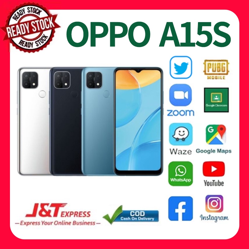 Hp Oppo A15s Ram 6/128GB 8MP depan 13MP Kamera Belakang Layar 6.52 inci Smartphone Murah Garansi 1 Tahun