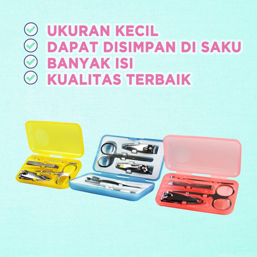 gunting kuku set alat manicure pedicure set perawatan kuku