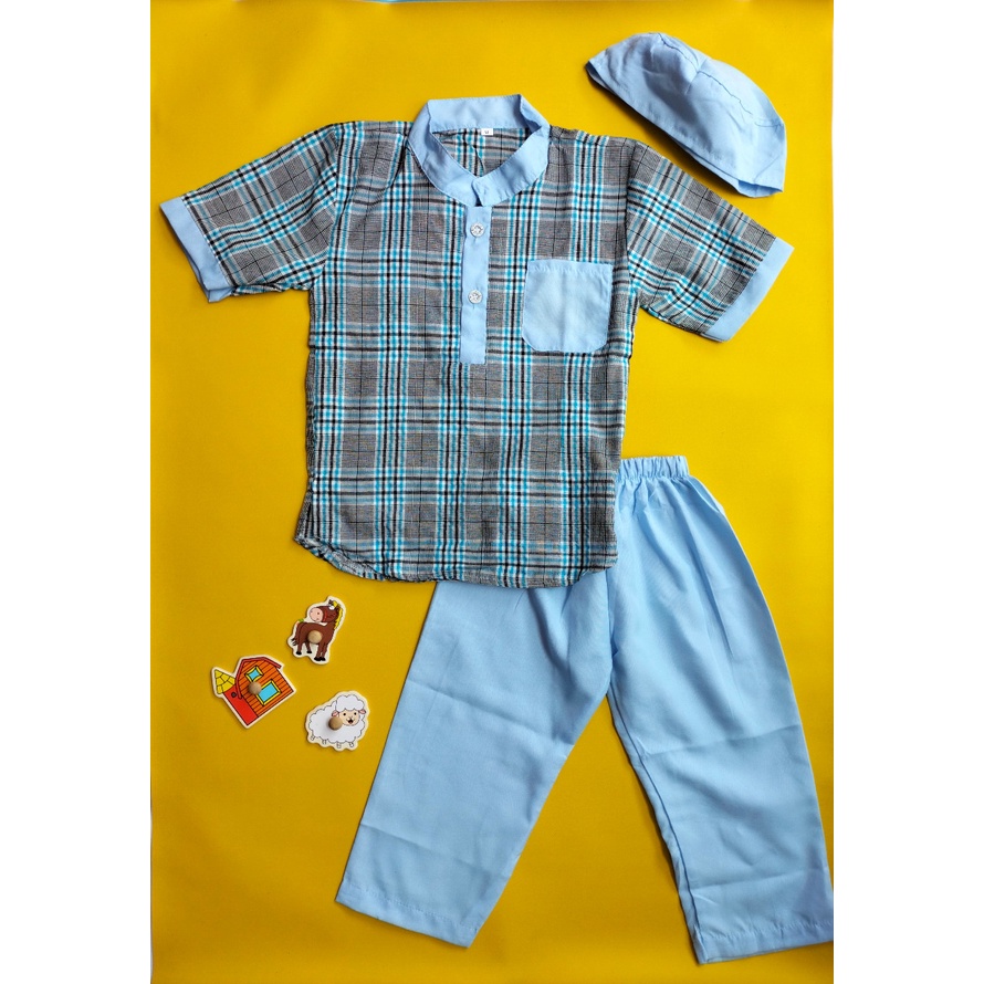 Baju Muslim Anak Laki Laki 1-6 Tahun | Koko Setelan Anak Laki Laki