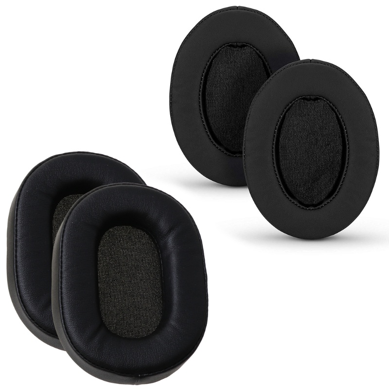 btsg 1Pair Foam Ear Pads Cushion Leather Earpad for ATH-MSR7 M50X M20 M40 M40X SX1 Cushions Skin