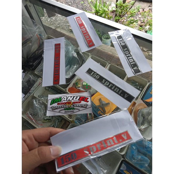 emblem Vespa 150 sprint logo Vespa sprint v tulisan Vespa sprint150 embos Vespa sprint klasik