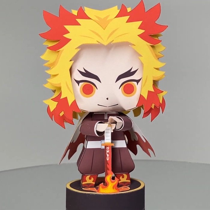 Demon Slayer Kyojuro Rengoku Papercraft Youtube vrogue.co