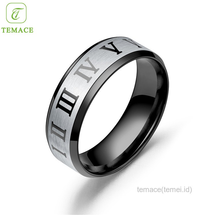 CINCIN COUPLE/TUNANGAN/NIKAH/PASANGAN model datar warna silver titanium anti karat dan anti hitam