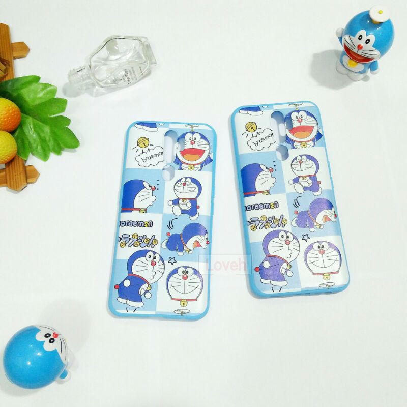 Loveh - Casing Oppo A5 2020 A9 2020 Soft Case Motif Karakter Doraemon