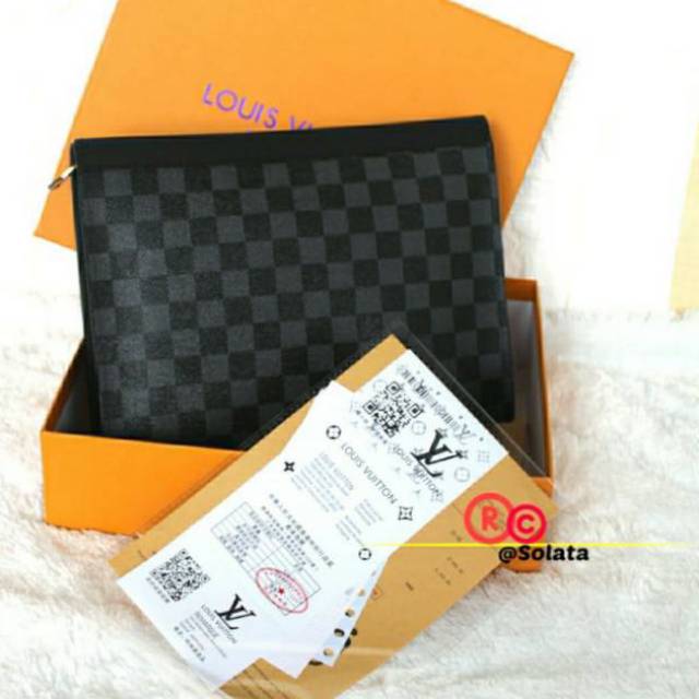 HANDBAG PRIA WANITA CLUTCH BAG PRIA WANITA TAS TANGAN LV