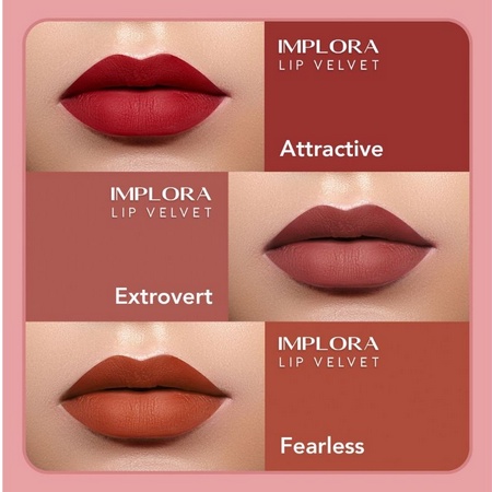 IMPLORA LIP VELVET MATTE LIPCREAM BPOM ORIGINAL