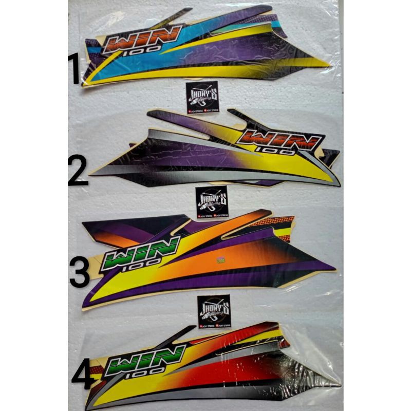 STIKER STRIPING LIS BODY MOTOR HONDA WIN 100 TAHUN 2003-2004