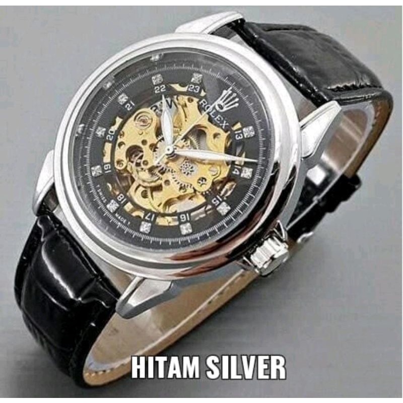 Automatic Jam Tangan Otomatis Tanpa Baterai Terlaris Kulit