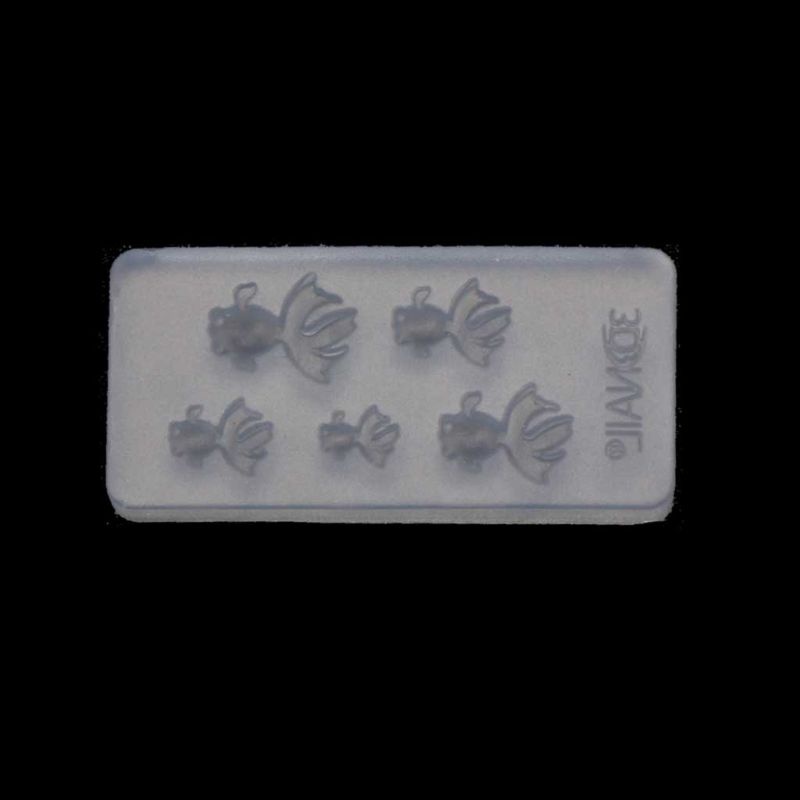 SIY  Cute Vivid Mini Size Goldfish Pendant Silicone Resin Mold Jewelry Making Tools