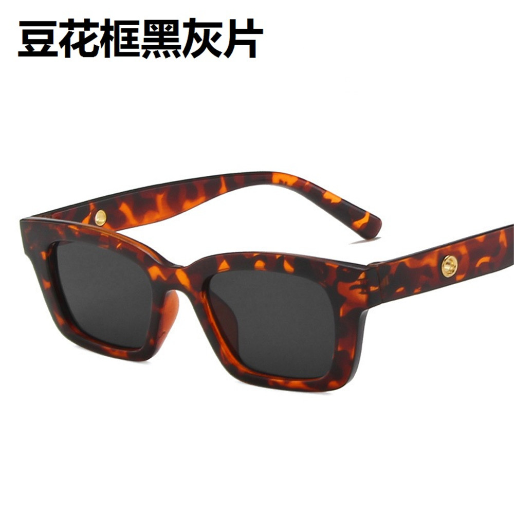 【COD Tangding】Small Square Sunglasses Kim Ji-ni Same Style Sunglasses Retro Korean Web Celebrity Glasses