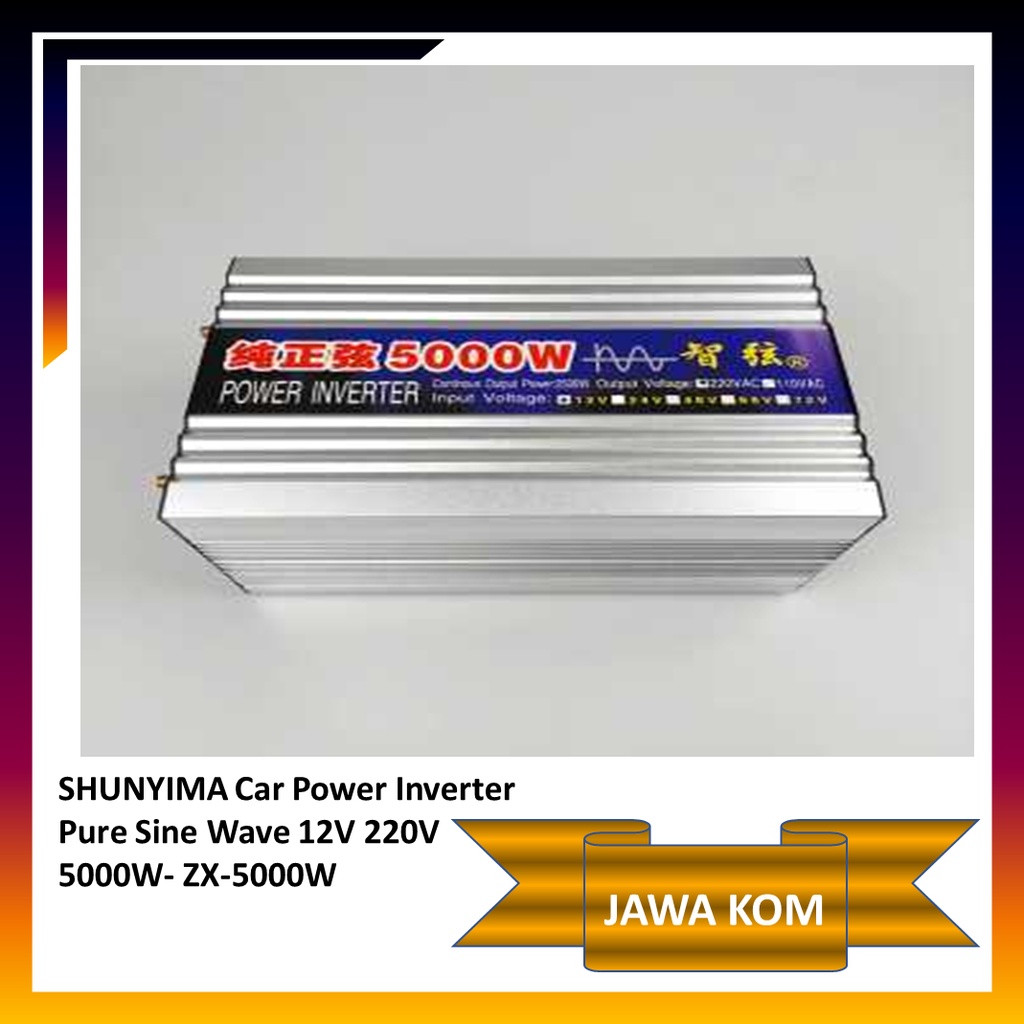 Power Inverter Pure Sine Wave 12V 220V 5000W- ZX-5000W