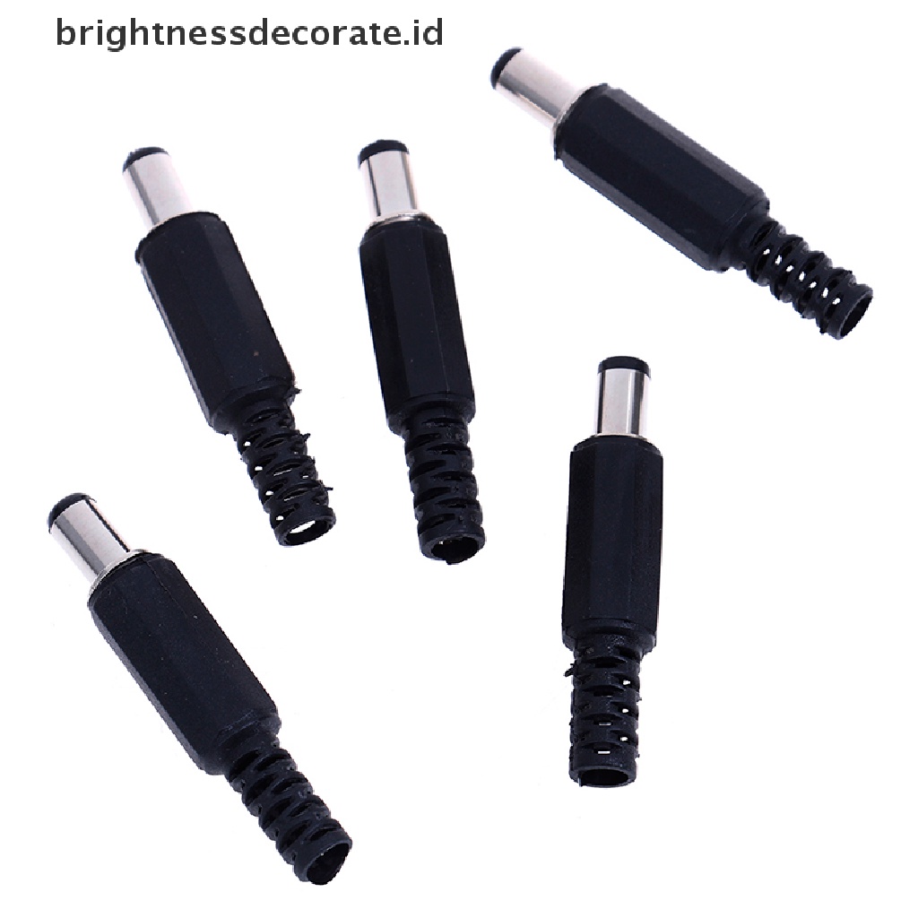 5pcs Adapter Konektor Socket Jack In Line Male Dc