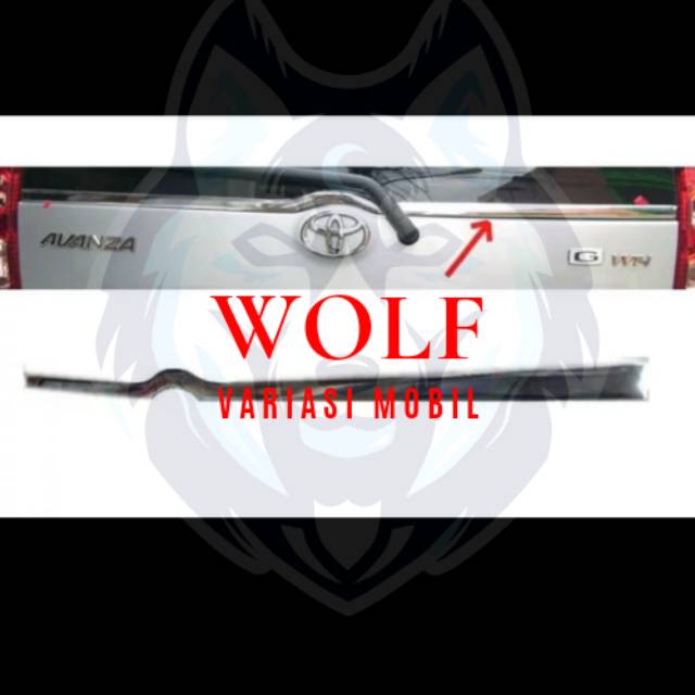 Lis kaca belakang Avanza lama list crome belakang Avanza lama