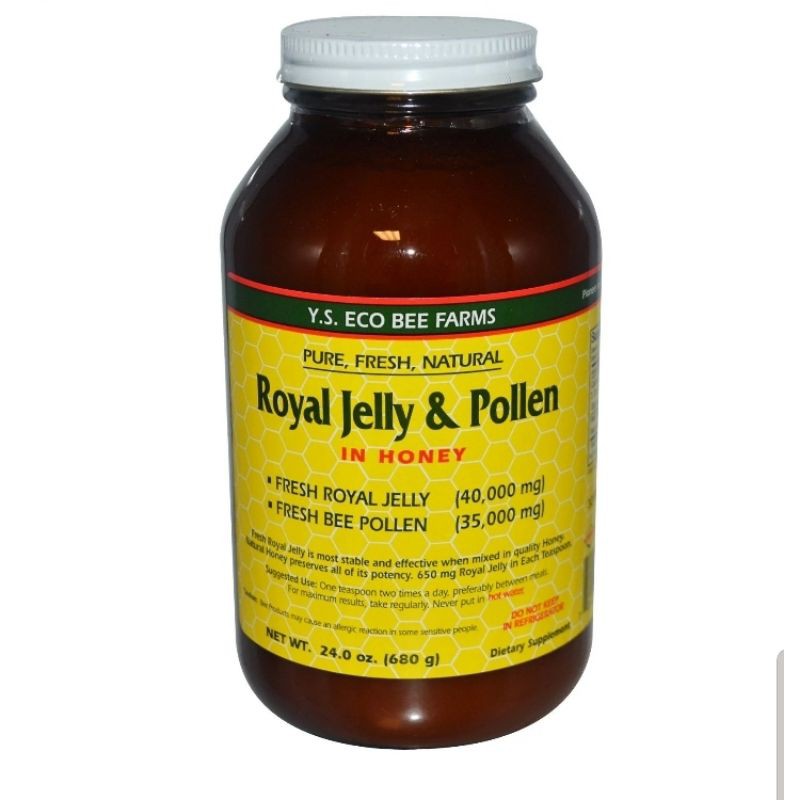 Y.S. Eco Bee Farms Royal Jelly & Pollen in Honey 680 gram