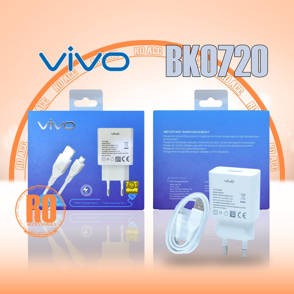 [RO ACC] CHARGER CASAN VIVO V5 V7 V7PLUS V9 Y71 Y83 FAST CHARGING ORIGINAL