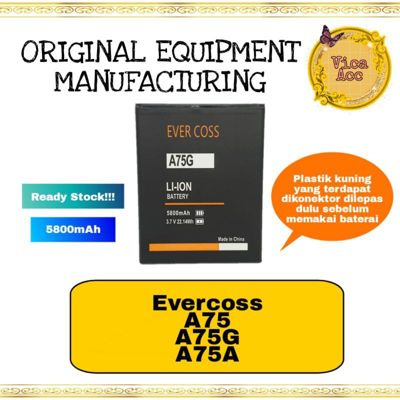 Baterai battery batre evercoss A75 A75A A75G